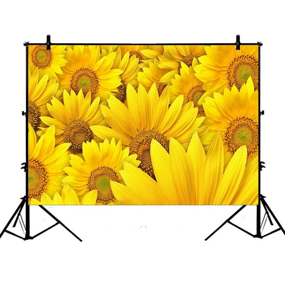 Sunflower 7x5 FT Vinyl Photo Backdrops,Cartoon Blossoms Lively Petals and Green Leaves Nature Gardening Plants Background for Child Baby Shower Photo Studio Prop Photobooth Photoshoot Sunflower 7x5 FT Vinyl Photo Backdrops,Cartoon Blossoms Lively Petals and Green Leaves Nature Gardening Plants Background for Child Baby Shower Photo Studio Prop Photobooth Photoshoot